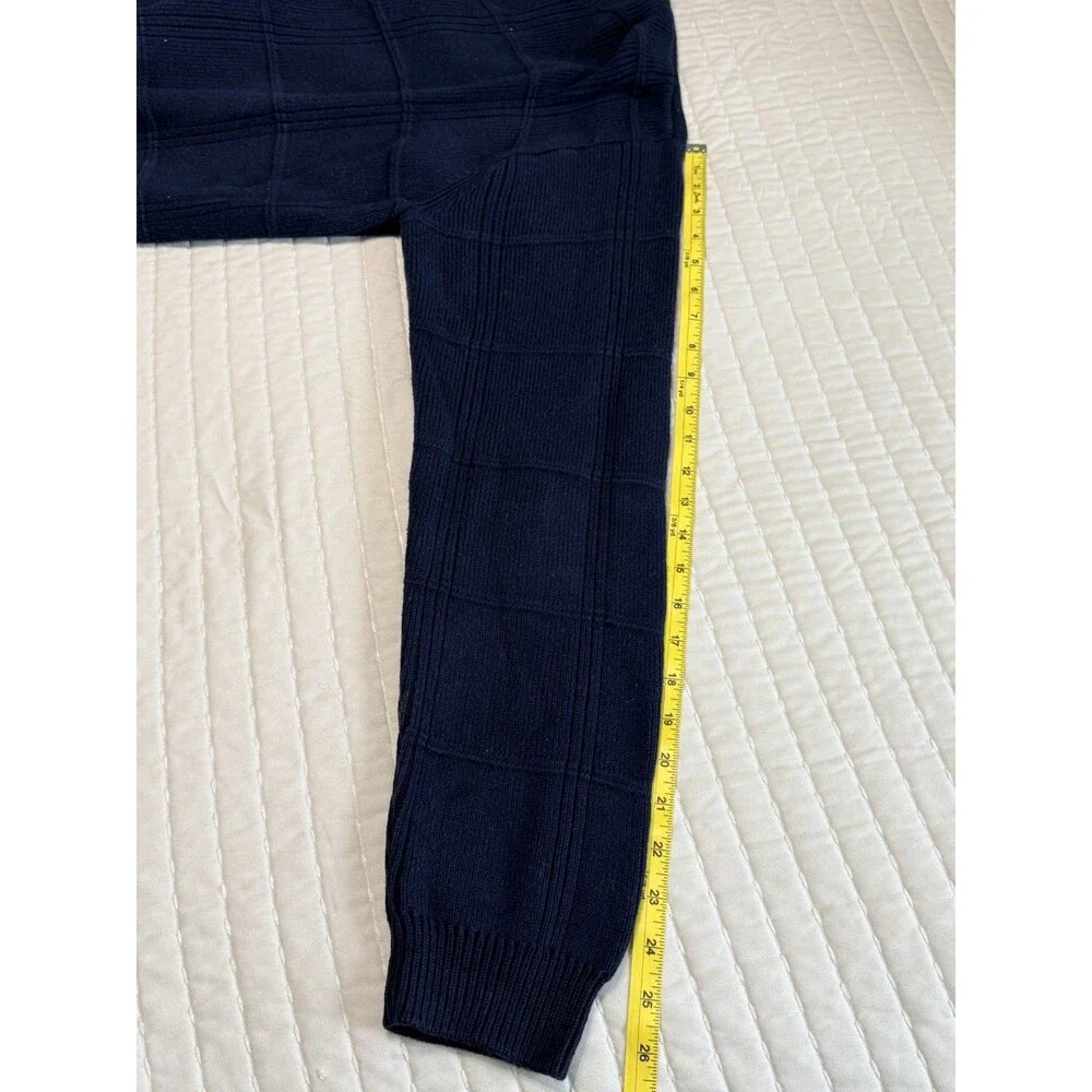 Arrow USA 1851 | Men’s Pullover Sweater | Navy Blue | Medium | 100% Cotton |